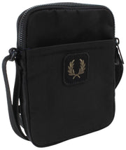 Fred Perry Crinkle Nylon lille sidetaske - sort