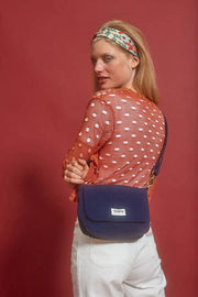 Hindbag Margault Quiltet skuldertaske - Marineblå