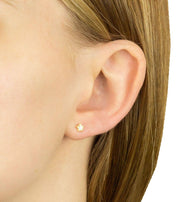 Begyndelsesstjerne Gemstone Stud øreringe - guld