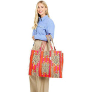 elie-beaumont-serendipity-cotton-quilted-tote-bag---tibetan-tiger-pinkorange-33884625