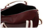 Fred Perry Classic Mini Barrel Bag - Oxblood/Ecru Cream