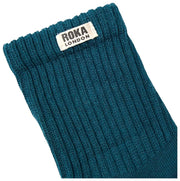 Roka Windsor Solid Crew Sokker - Blågrøn