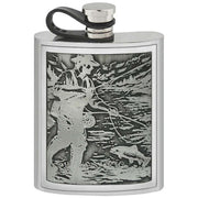 english-pewter-company-6oz-embossed-fishing-hip-flask---silver-34310955