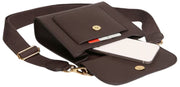 Alice Wheeler London Bloomsbury Crossbody-taske - Chokoladebrun