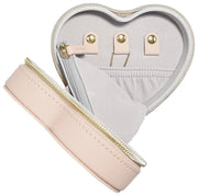Stackers Heart Travel smykkeskrin - Blush Raffia