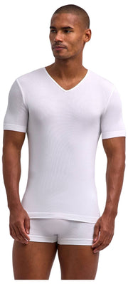 Falke Daily Seamless V-hals T-Shirt - Hvid