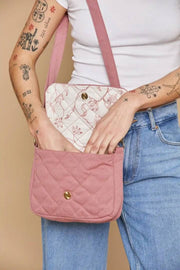 Hindbag Margault Quiltet skuldertaske - Blush Pink