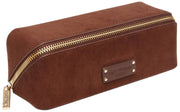 Alice Wheeler London Kensington Lille togtaske i ruskind - Chokoladebrun