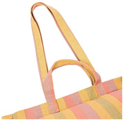 Roka Marylebone Large Bomuld Canvas Oversized Tote Bag - Faded Multi Stripe
