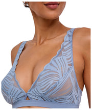 Falke Delicate Touch Triangle Bralette - Blå Stål