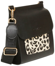 Alice Wheeler London Bloomsbury Crossbody Taske - Sort/Leopard