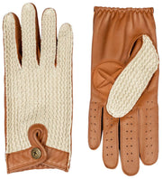 Dents The Suited Racer Hatcher Læder kørehandsker - Cognac Tan