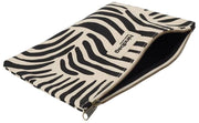 Hindbag Ema Medium Zipped Pouch - Zebra Cream