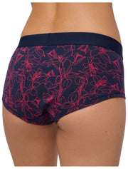 Falke Daily Comfort Print 2-Pack Hipster Brief - Rød/Sort