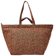 Roka Marylebone Stor bomuldslærred Oversized mulepose - Mini Leopard Brun
