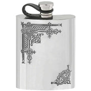 english-pewter-company-6oz-gothic-flexi-cap-hip-flask---silver-34310789