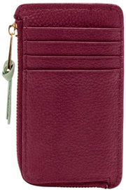 Elie Beaumont Coin Cardholder - Vinrød/Mintgrøn