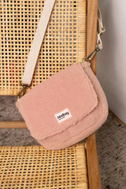 Hindbag Margault Teddy Skuldertaske - Powder Pink