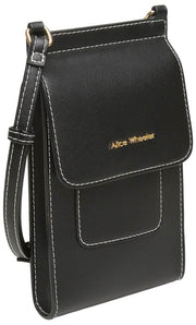 Alice Wheeler London Sloane Phone Crossbody Taske - Sort