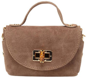 Elie Beaumont Suede Mini Bambou Taske - Mink Beige