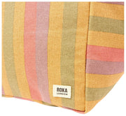 Roka Marylebone Large Bomuld Canvas Oversized Tote Bag - Faded Multi Stripe