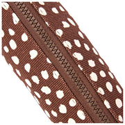 Roka Tate Small Cotton Canvas Pouch - Brown Dot