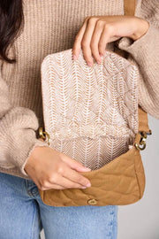 Hindbag Margault Quiltet skuldertaske - Kanelbrun