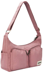 Hindbag Emile Multi Pocket Skuldertaske - Blush Pink