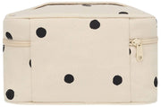 Bagtaske Gaspard Vanity Bag - Off White Polka Dot