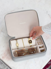 Stackers Travel smykke- og tilbehørsæske - Pebble Grey