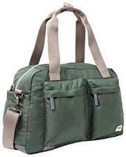 Roka Gatwick Small Genbrugt Canvas Duffle Bag - Thunderstorm Green