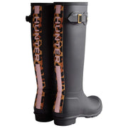 Hunter Original Tall Leopard Backstrap Wellington Støvler - Sort/Beige