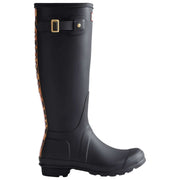 Hunter Original Tall Leopard Backstrap Wellington Støvler - Sort/Beige