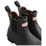 Hunter Original Leopard Backstrap Chelsea Støvler - Sort/Beige