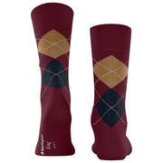 Burlington King Socks - Rød/Brun/Blå