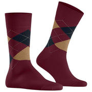 Burlington King Socks - Rød/Brun/Blå
