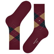 Burlington King Socks - Rød/Brun/Blå