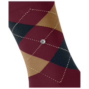 Burlington King Socks - Rød/Brun/Blå
