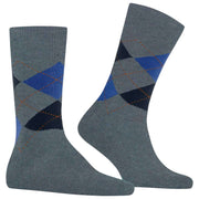 Burlington Dundee Socks - Grå/Blå