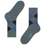 Burlington Dundee Socks - Grå/Blå
