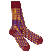 London Sock Company Shaken and Stirred 6-pars sokkebokssæt - orange/rød/brun