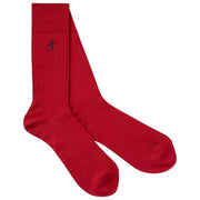 London Sock Company Merino Trio 3-par strømpebokssæt - rød/brun