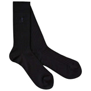 London Sock Company Merino Trio 3-par strømpebokssæt - rød/brun