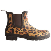 Hunter Original Leopard Chelsea Støvler - Beige/chokoladebrun