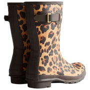 Hunter Original Short Leopard Wellington Støvler - Beige/chokoladebrun