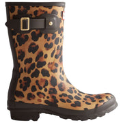 Hunter Original Short Leopard Wellington Støvler - Beige/chokoladebrun