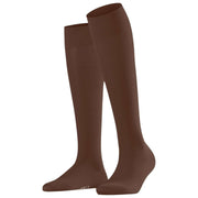 Falke Cotton Touch Knæhøje sokker - Cappuccino Brun