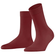 Falke Cotton Touch Sokker - Henna Rød