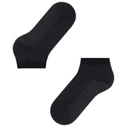 Falke Shiny Rib Sneaker Socks - Sort