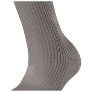 Falke Shiny Rib Sokker - Pebergrå